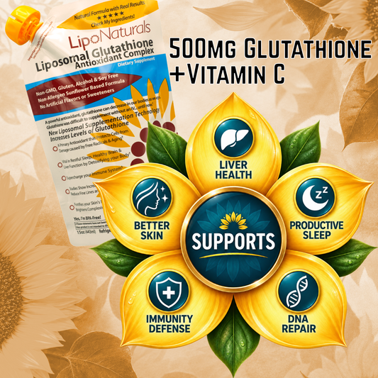 Lipo Naturals Liposomal Glutathione Antioxidant Complex 15oz / 30 Doses