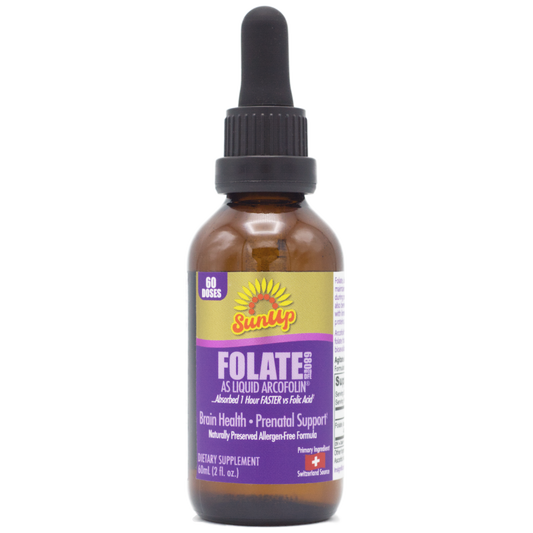 SunUp Liquid Methyl Folate Bottle