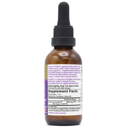 SunUp Liquid Methyl Folate Bottle