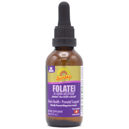 SunUp Liquid Methyl Folate Bottle